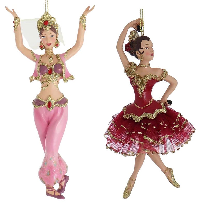 Kurt Adler Resin International Dancer Ornament Set Of 4 - Image 4